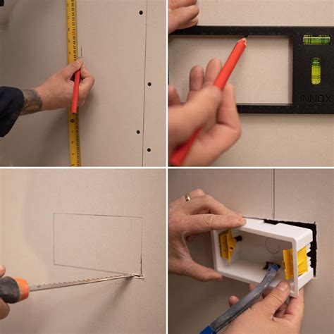 electrical back box template|Electrical Socket Back Box Template with Spirit Levels.